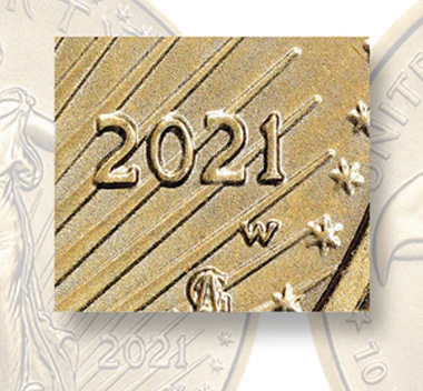 2021 Quarter-Ounce American Gold Eagle Struck with the West Point Mint Mark