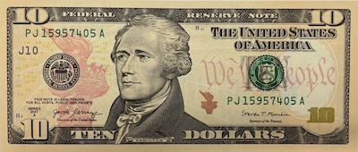 $10 Federal Reserve Notes