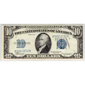 $1 1934 blue seal. Small Silver Certificates 1606