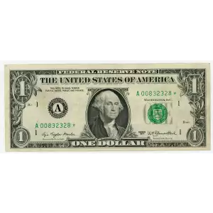 $1 1977 Green seal. Small Size $1 Federal Reserve Notes 1909-A* (2)