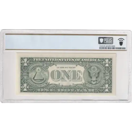 $1 1988-A. Green seal. Small Size $1 Federal Reserve Notes 1915-G (3)
