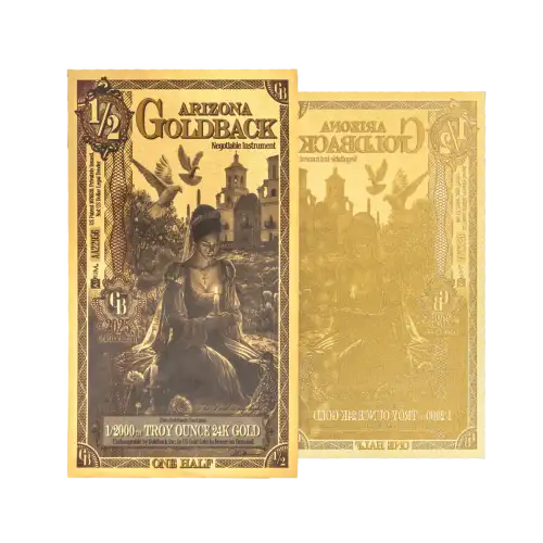 1/2 Arizona Goldback (24K Gold)