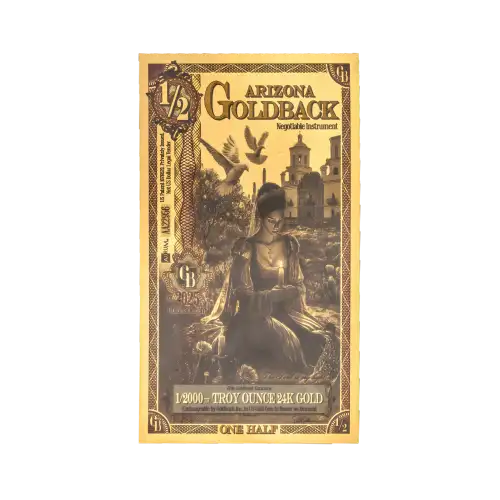 1/2 Arizona Goldback (24K Gold)