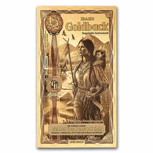 1/2 Idaho Goldback (24K Gold)