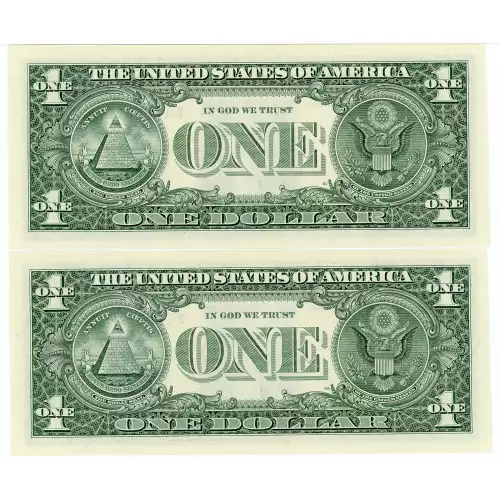 $1 2003-A. Green seal. Small Size $1 Federal Reserve Notes 1931-F*