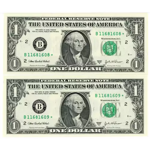 $1 2003-A. Green seal. Small Size $1 Federal Reserve Notes 1931-F*