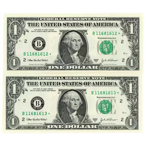 $1 2003-A. Green seal. Small Size $1 Federal Reserve Notes 1931-F*