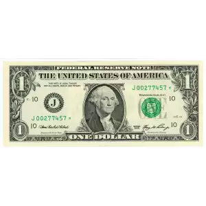 $1 2006 Green seal. Small Size $1 Federal Reserve Notes 1933-J*