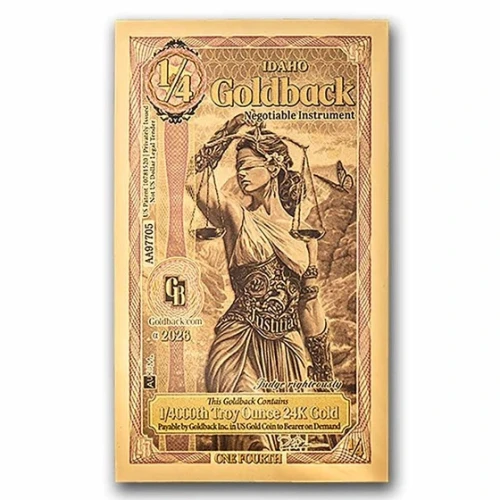 1/4 Idaho Goldback (24K Gold)