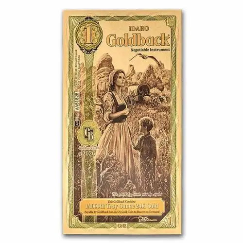 1 Idaho Goldback (24K Gold)