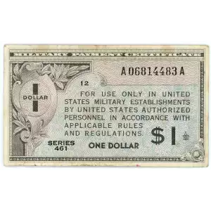 $1 Military Payment Certificate, Series 472