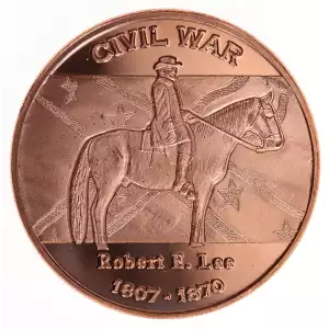 1 oz .999 Copper Round - Civil War Robert E Lee (2)