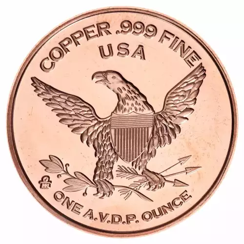 1 oz .999 Copper Round - Colt 45 (2)