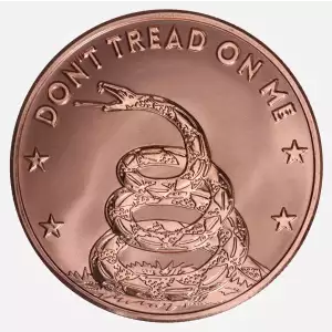 1 oz .999 Copper Round - Don't Tread on Me (Reverse Proof) 
