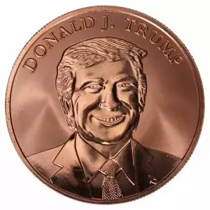 1 oz .999 Copper Round - Donald J. Trump (2)