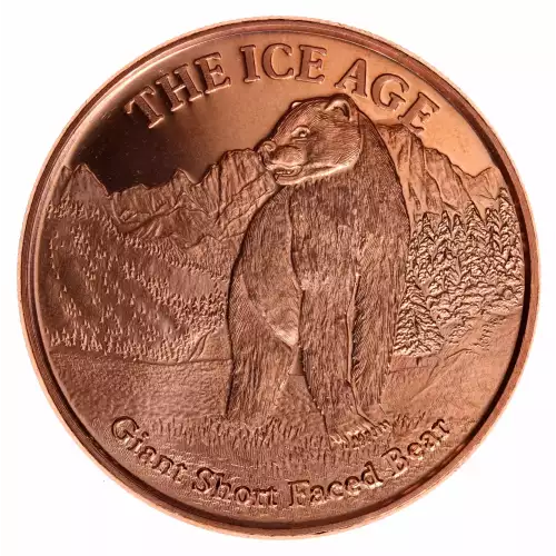 1 oz .999 Copper Round - Giant Short Faced Bear (2)