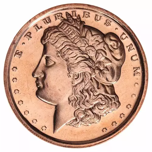 1 oz .999 Copper Round - Morgan Dollar