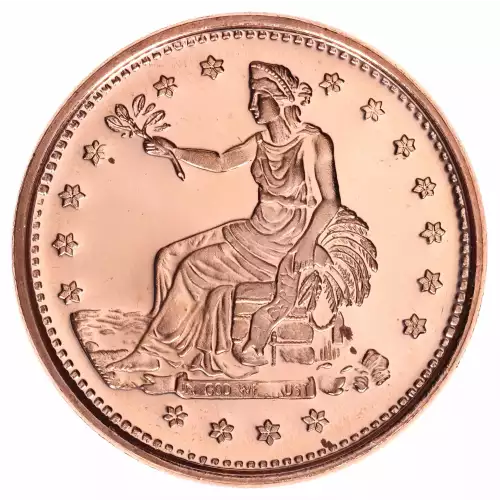 1 oz .999 Copper Round - Seated Liberty
