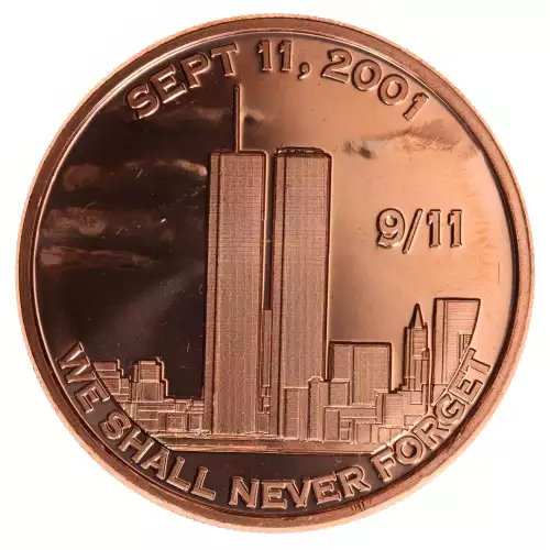 1 oz .999 Copper Round - September 11, 2001 (2)