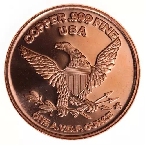 1 oz .999 Copper Round - September 11, 2001