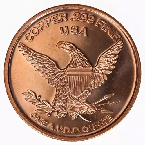1 oz .999 Copper Round - Sitting Bull (2)