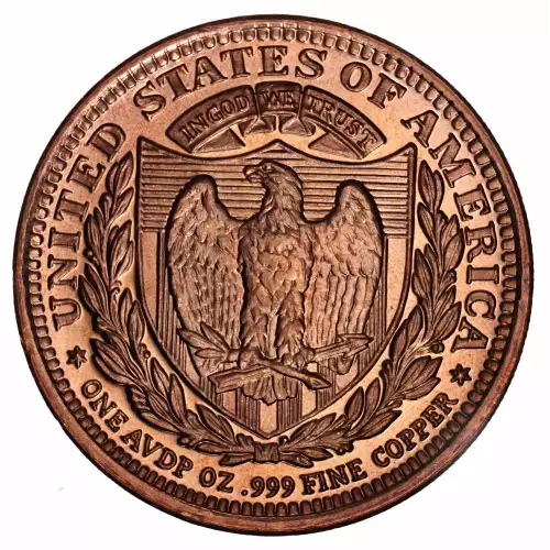 1 oz .999 Copper Round - Standing Liberty  (2)