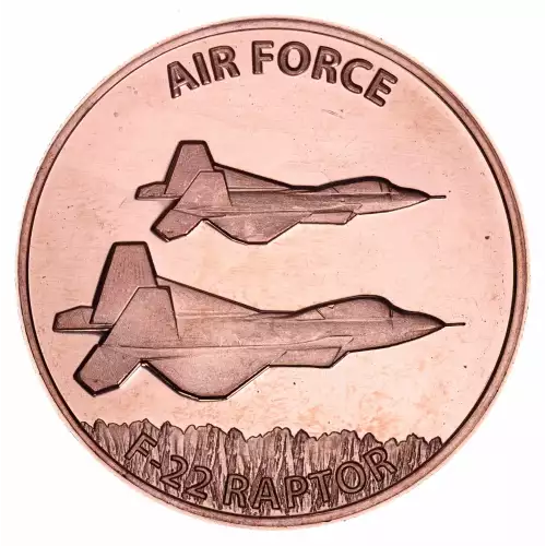 1 oz .999 Copper Round - US Air Force