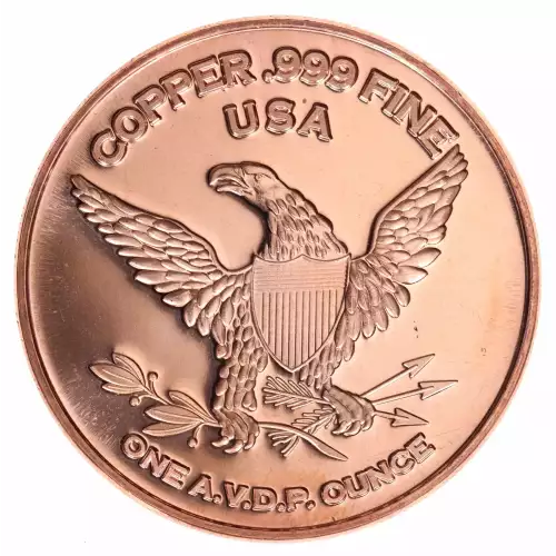 1 oz .999 Copper Round - USA 4th of July (2)