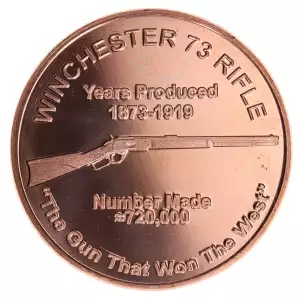 1 oz .999 Copper Round - Winchester 73 (2)