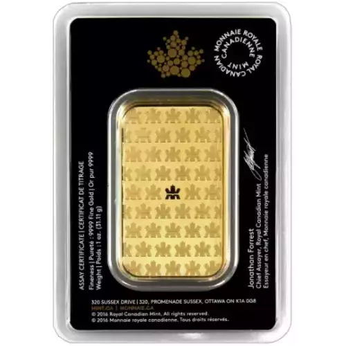 1 oz Royal Canadian Mint Gold Bar (4)