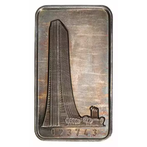 1 oz Silver Art Bar - Chase Tower  The First National Bank of Chicago (2)