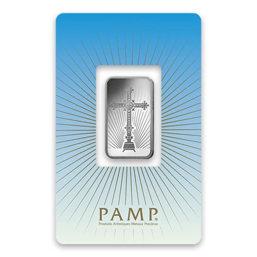 10g PAMP Silver Bar - Romanesque Cross (3)