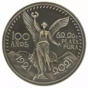 1921 Mexico 2 oz Silver 50 Pesos 100th Anniversary BU MS (Mintage 999) Antiqued (3)