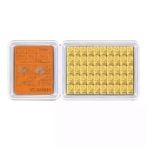 1g x 50 Valcambi Gold CombiBar  (2)