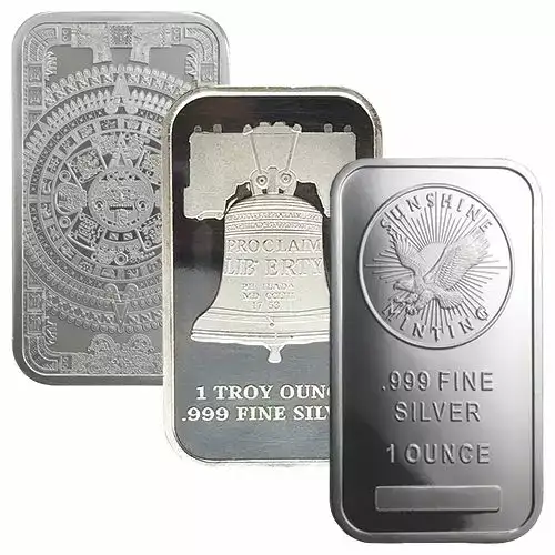 1oz Generic Silver Bar (Our Choice)