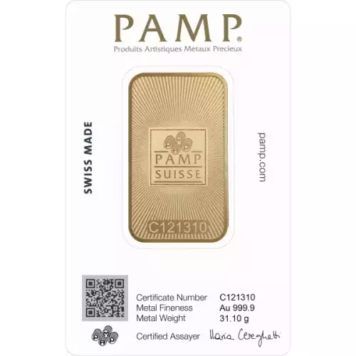 1oz PAMP Gold Bar - Suisse Repeater (2)