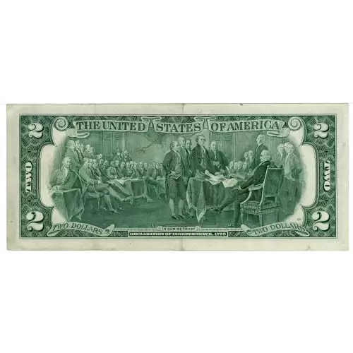 $2 1976 Green seal Small Size $2 Federal Reserve Notes 1935-A* (2)