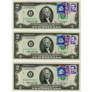 $2 1976 Green seal Small Size $2 Federal Reserve Notes 1935-A