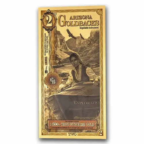 2 Arizona Goldback (24K Gold)