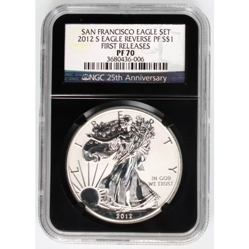 2012 S SAN FRANCISCO EAGLE SET FIRST RELEASES OFFICIAL US MINT SET (3)
