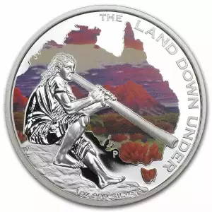 2013 AUSTRALIA $1 Land Down Under Series – Didgeridoo 1 oz .999 Silver Proof Coin (4)