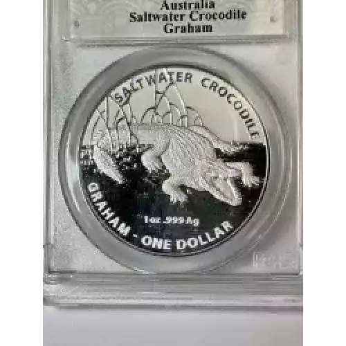 2013 Australia Bindi Saltwater Crocodile .999 Fine Silver 1 oz $1