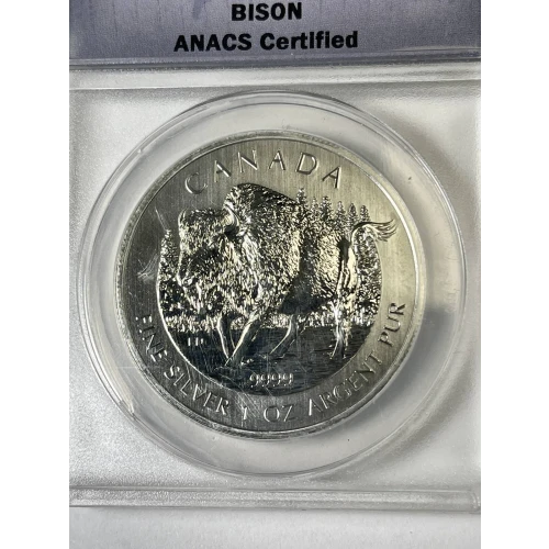 2013 Canada $5 Silver .9999 Fine 1 oz Bison