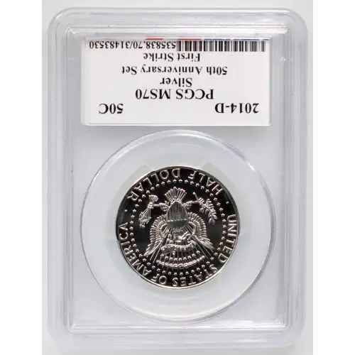 2014-D 50C Silver First Strike Moy Signature 50th Anniversary Set (2)