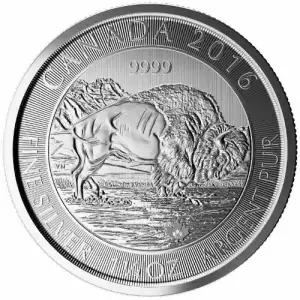 2016 1.25oz Canadian Silver Wildlife Series - Bison (2)