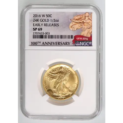 2016 24K GOLD 1/2oz EARLY RELEASES (3)