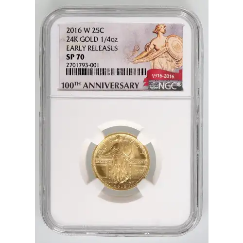 2016 24K GOLD 1/4oz EARLY RELEASES (3)