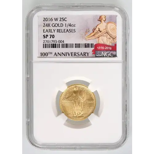 2016 24K GOLD 1/4oz EARLY RELEASES (3)