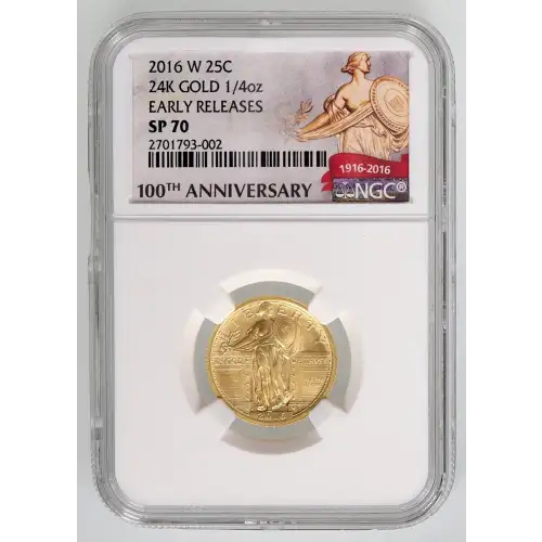 2016 24K GOLD 1/4oz EARLY RELEASES (3)