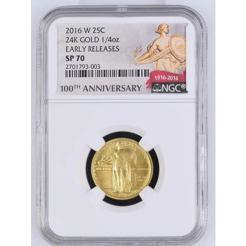 2016 24K GOLD 1/4oz EARLY RELEASES (2)